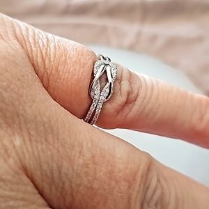 Silver Slipknot Ring